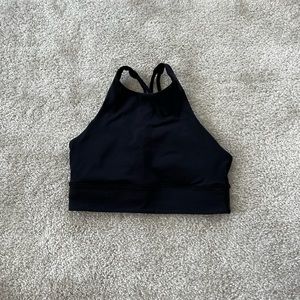 Lululemon Energy High Neck Bra Size 8 Black